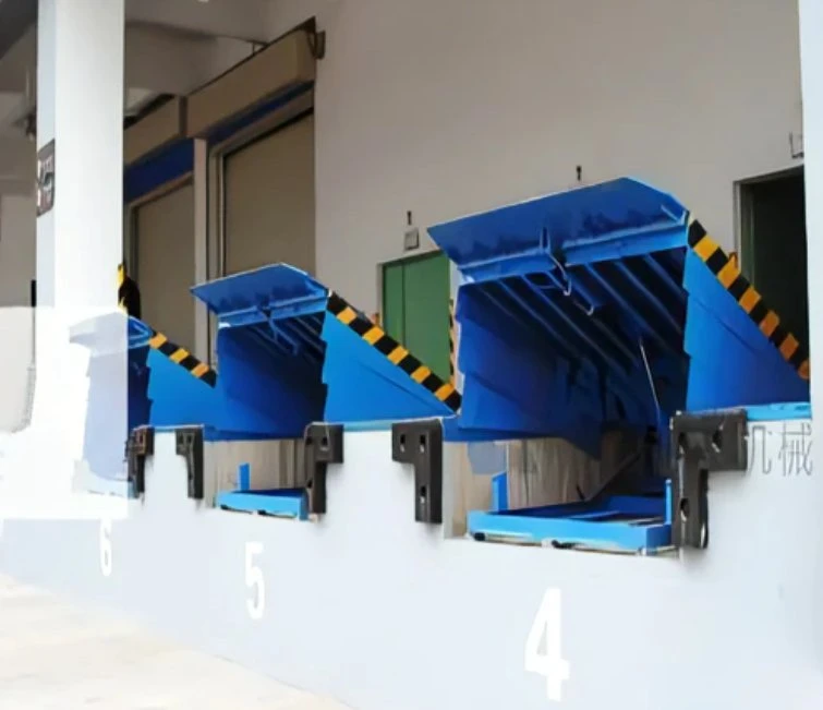 Mobile Container Swinging Lip Car Lift Platform Loading Dock Ramp Forklift Leveler Warehouse Equipment