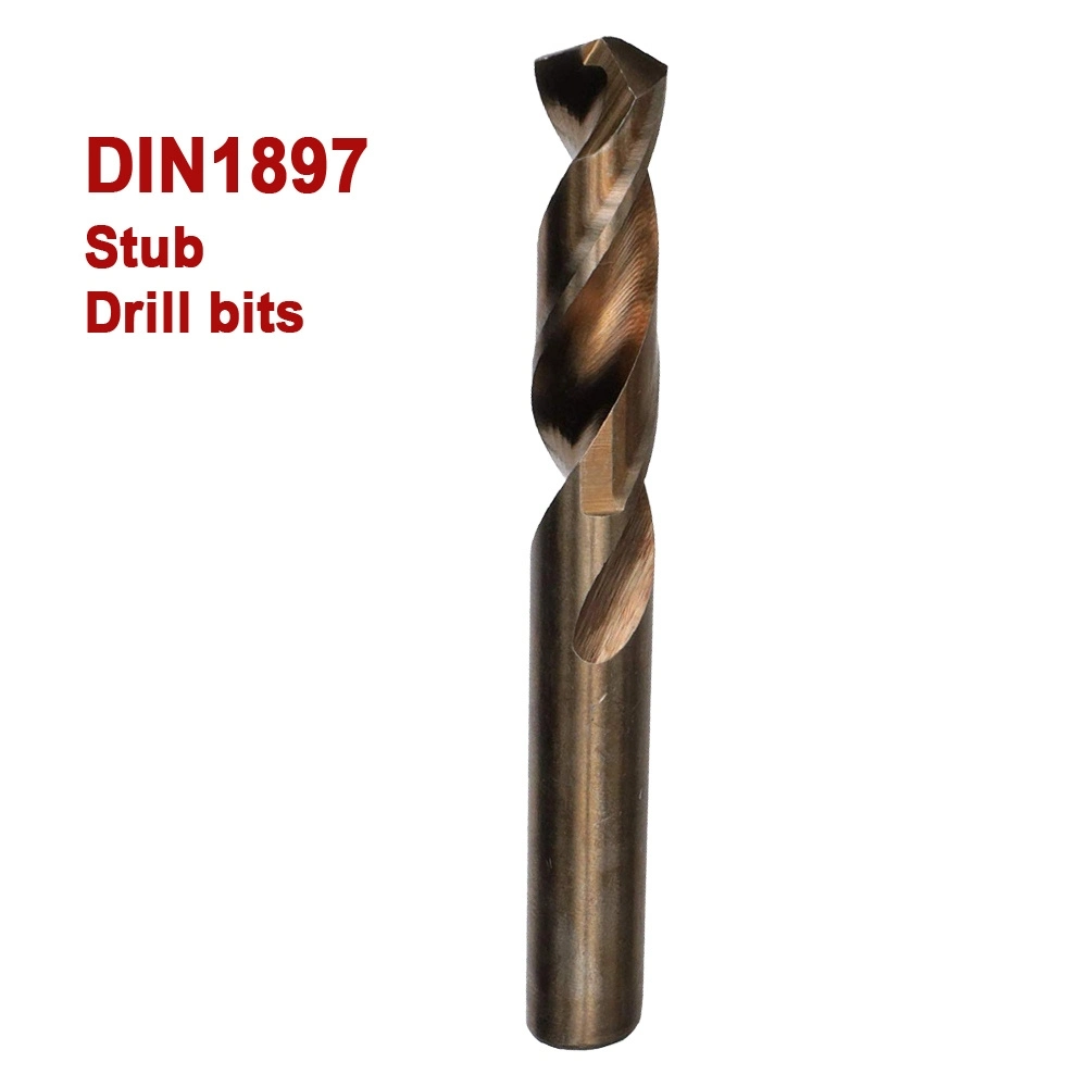 DIN 1897 Extra Short High Speed Steel Heavy Duty Split Point Stub Drill for Drilling Metal