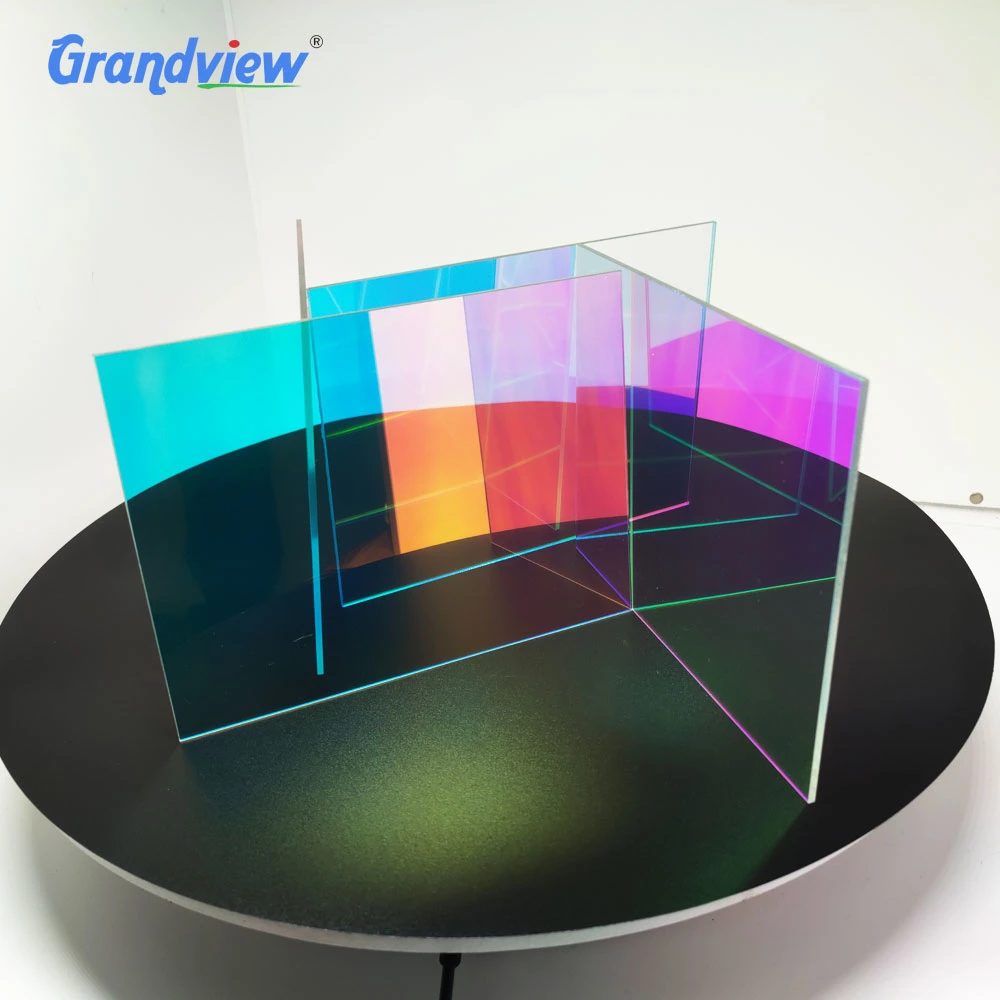 Fábrica de Grandview 3 mm Rainbow holográfica Glitter panel acrílico