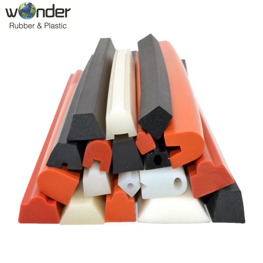 Closed Cell EPDM Silicone NBR Extruded Rubber Profiles Rubber Extrusion Seal Rubber Door Window Car Seals Rubber Seal Strip