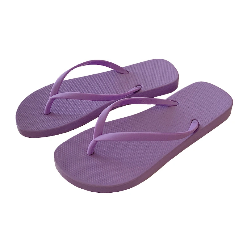 Eco Friendly Comfortable Lightweight PVC Beach Walk Custom Top Ladies Flip Flop