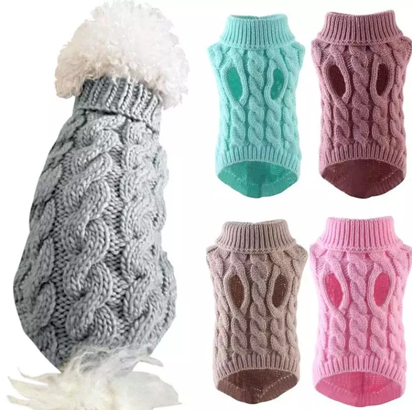 Multi-Colors Winter Soft Warm Pet Dog Sweater Clothes