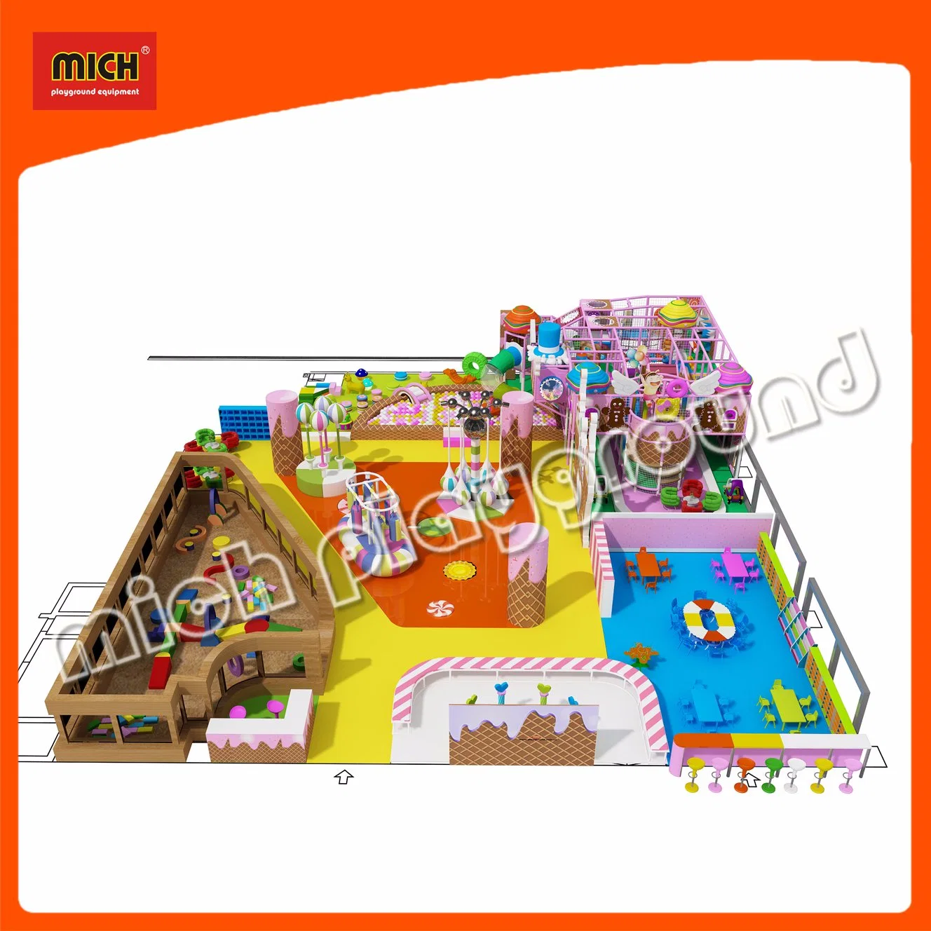 Mich Toddler Soft Play Toys Amusement Park