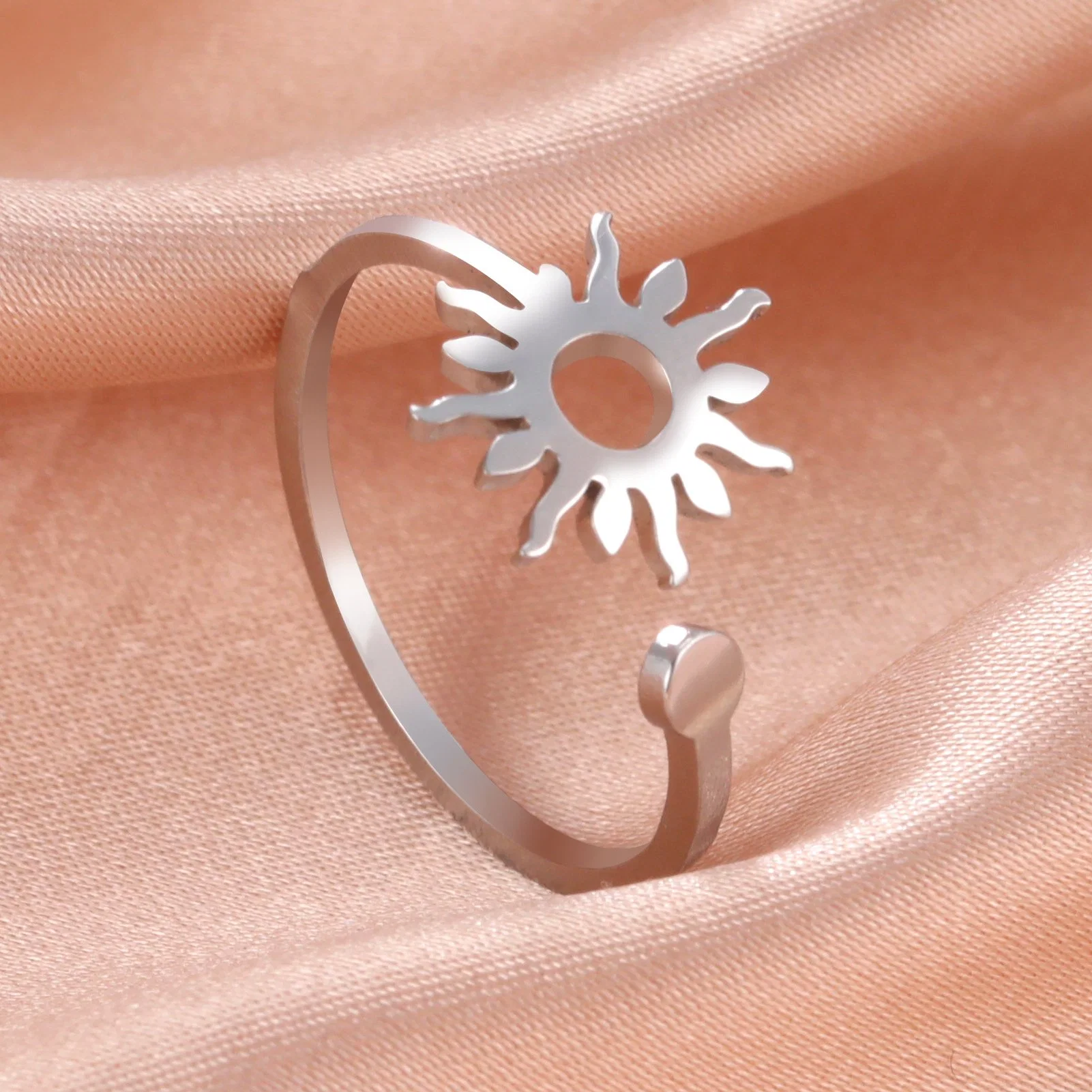 Wholesale/Supplier Open Hollow Sun Rings Jewelry Women for Gift