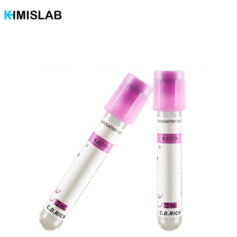 Best Selling Hospital Medical Supplies Pet Glass Disposable Pet EDTA K3 Sample Vacuum Blood Collection Tube with High quality/High cost performance 