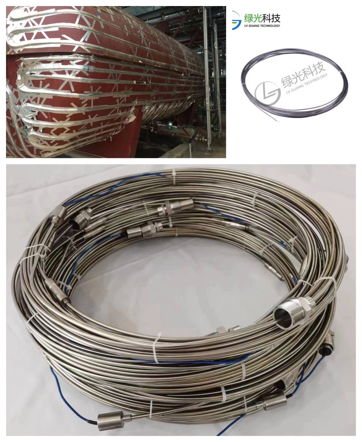 High quality/High cost performance  Stainless Steel Heating Cable, 220V Crude Oil Pipeline Heat Tracing