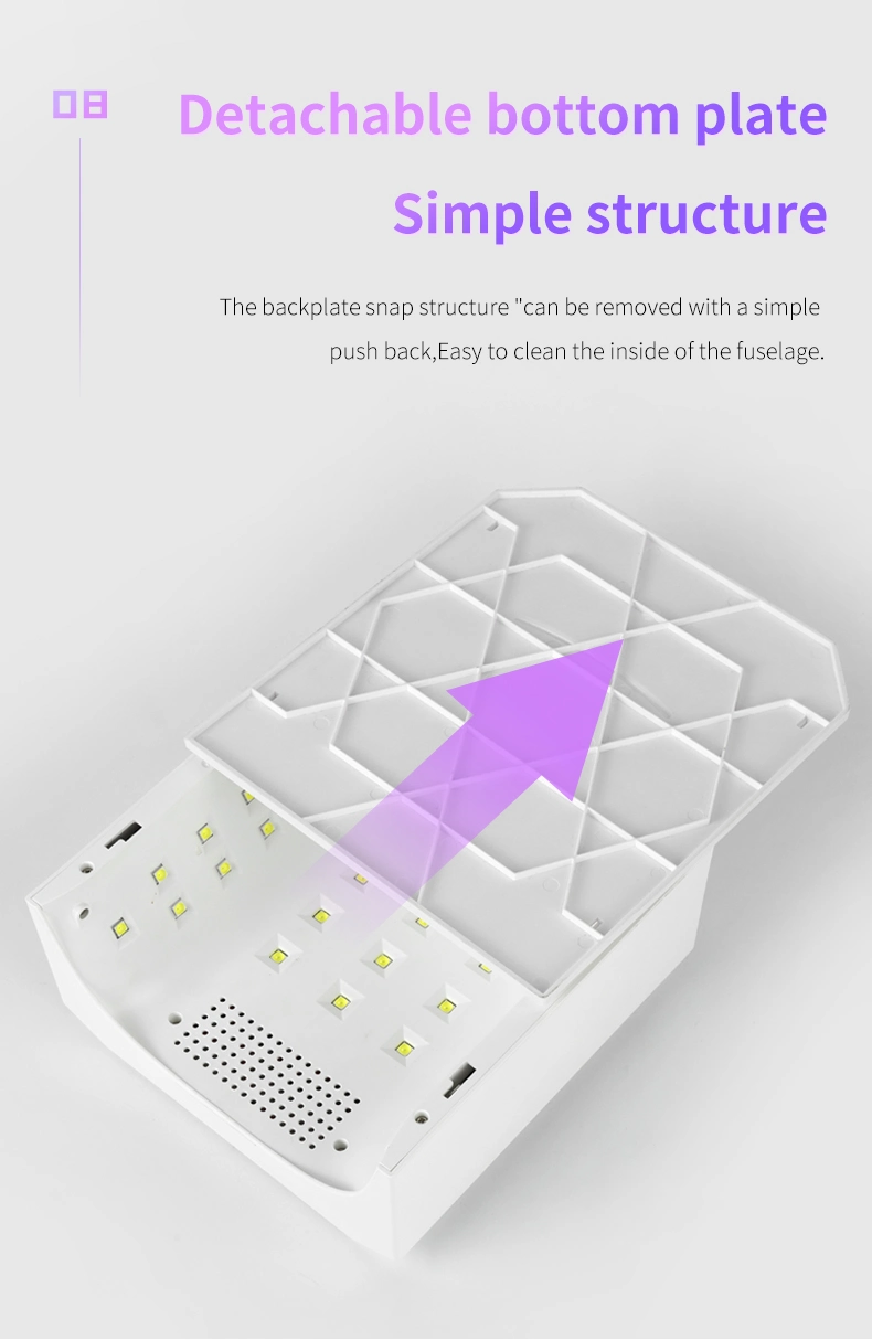 مصباح LED بدون سلك UV مستشعر تلقائي مدراس سريع الجفاف مجفف مصابيح جيل نويل أدوات فنية للتلميع الجل