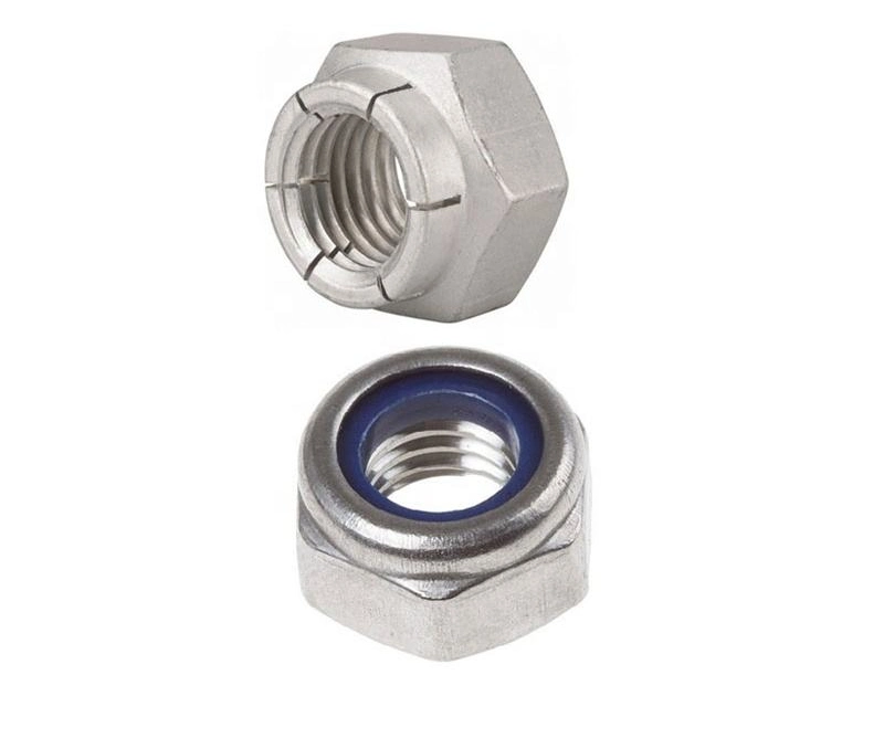 Hexagon Fasteners Round Nuts Various Scenarios Anti-Loose Stainless Steel Lock Nuts