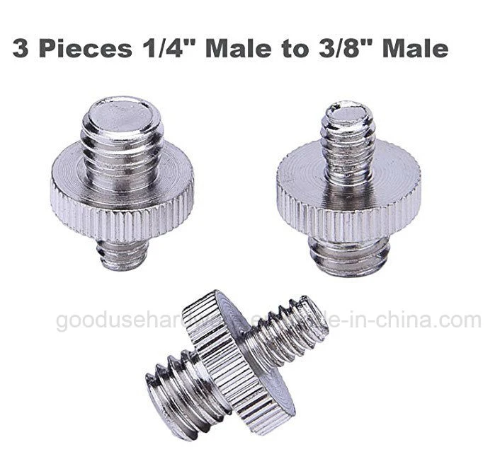 Custom Double Threaded 1/4 to 3/8 Camera Convert Screw Adapter