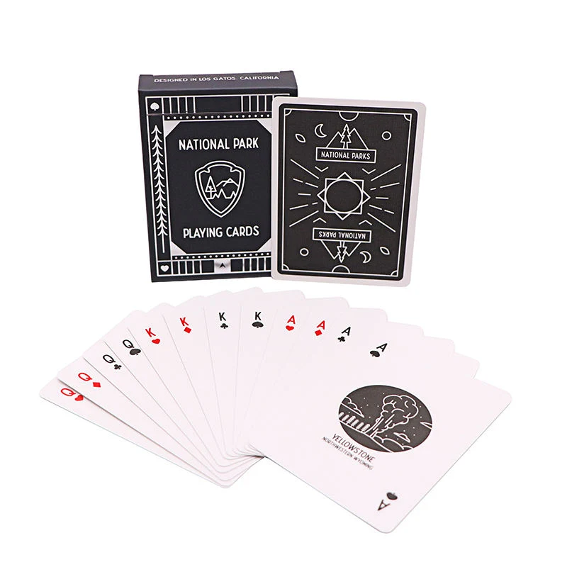 Factory Sales Price Entertainment Waterproof Full Color Plastic Playing Card with Display Box