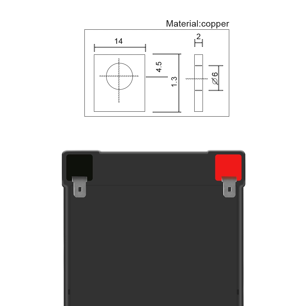 Auto-Wechselrichter-Zelle Pack feuerfeste tragbare 12V wiederaufladbare Bleisäure Solar-Gel-Batterie