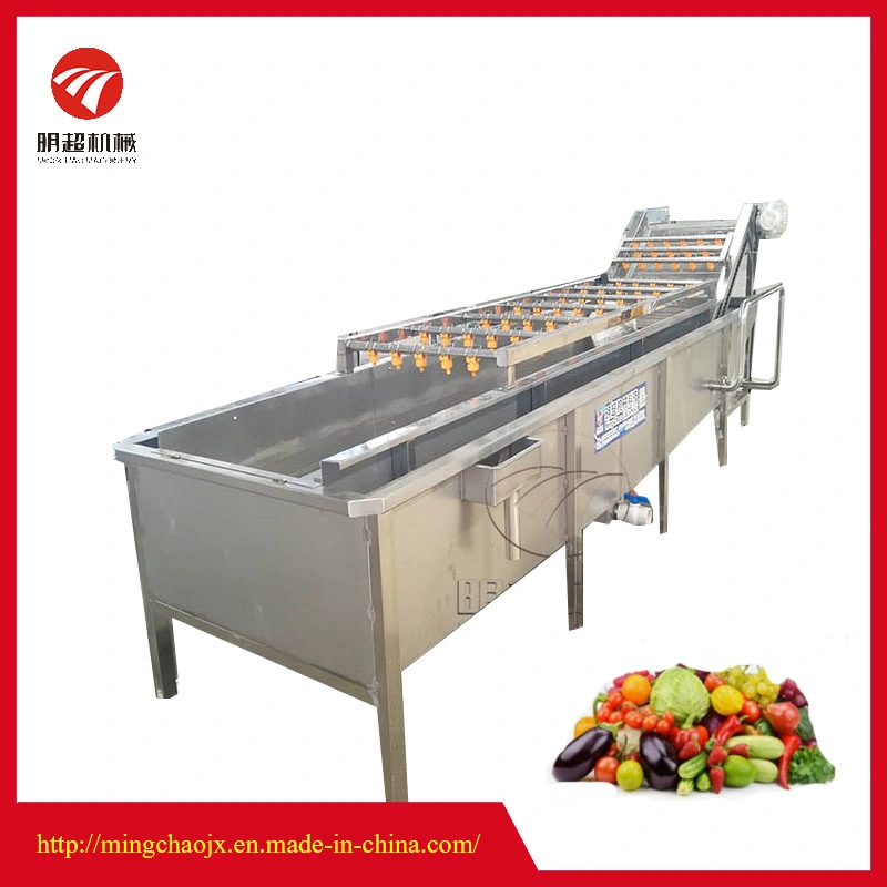 Fully Automatic Industrial Water High Pressure Saving Vegetable and Pepper Cleaning Machine
