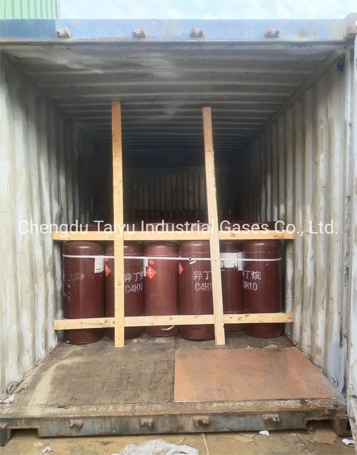 Refrigerant Gas R600A Industrial Gas Isobutane C4h10 Gas in 118L / 926L Welding Cylinder