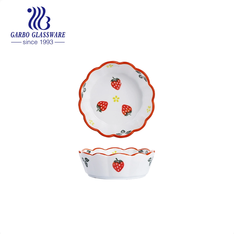 Wholesale/Supplier Cheap Ceramic Dinner Plate Set 400ml Appetizer Shallow Plates Serving for Lunches Cheese Salad Dessert Set of 2 Assorted Motifs for Christmas Day Gift