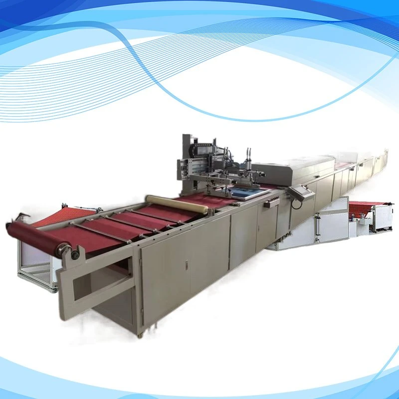 Высококачественный автоматический 2-цветный рулон для рулонной печати из нетканого материала Устройство для печати на экране для нетканых тканей