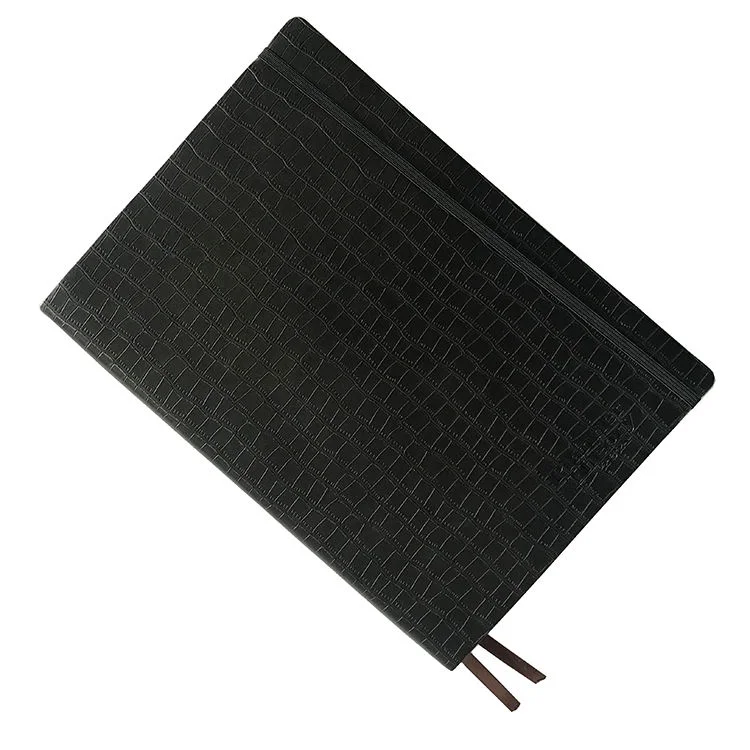 PU souple en cuir pour ordinateur portable A5 à couverture rigide le bloc-notes personnalisés logo gravé