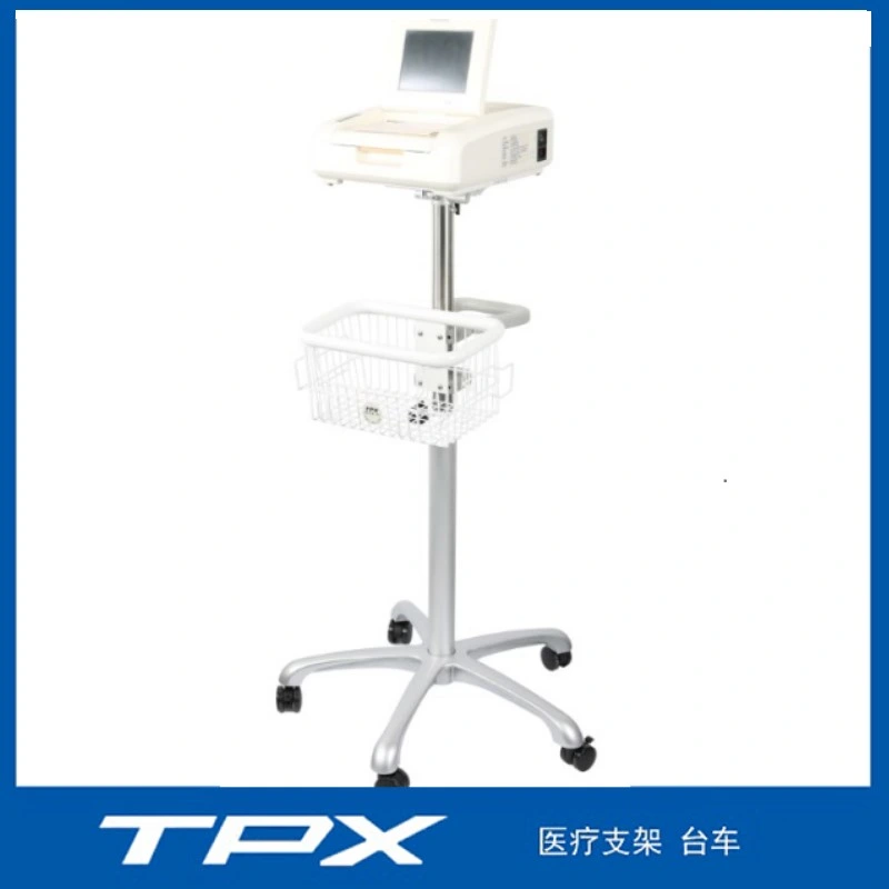 Fixed Height Medical Trolley Patient Monitor Bracket Cart