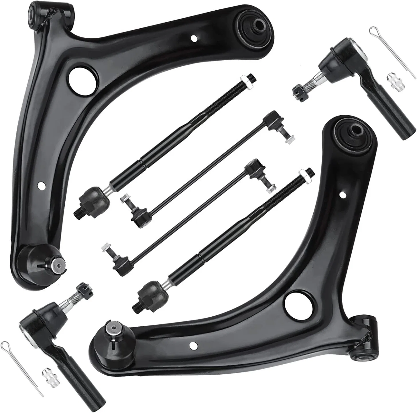 8PC Front Control Arms Sway Bar for 2007-2017 Jeep Patriot Compass Dodge Caliber