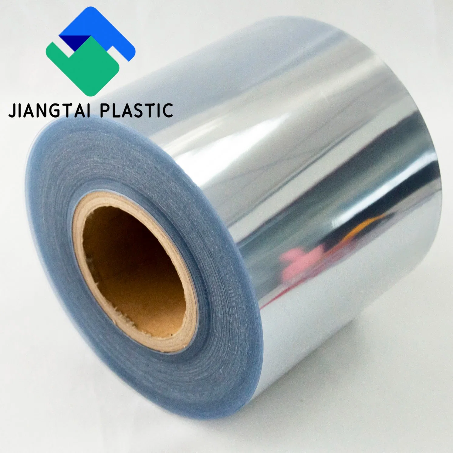 Jiangtai Plastic Factory Price 250 Micron Rigid PVC Plastic Sheet Transparent Clear PVC Film Roll