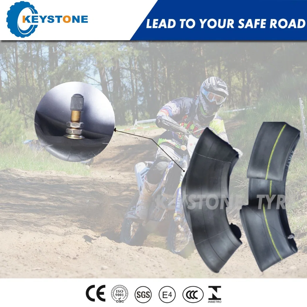 ISO Standard Super Quality Natural Rubber / Motorcycle Inner Tube (3.50/4.00-8)