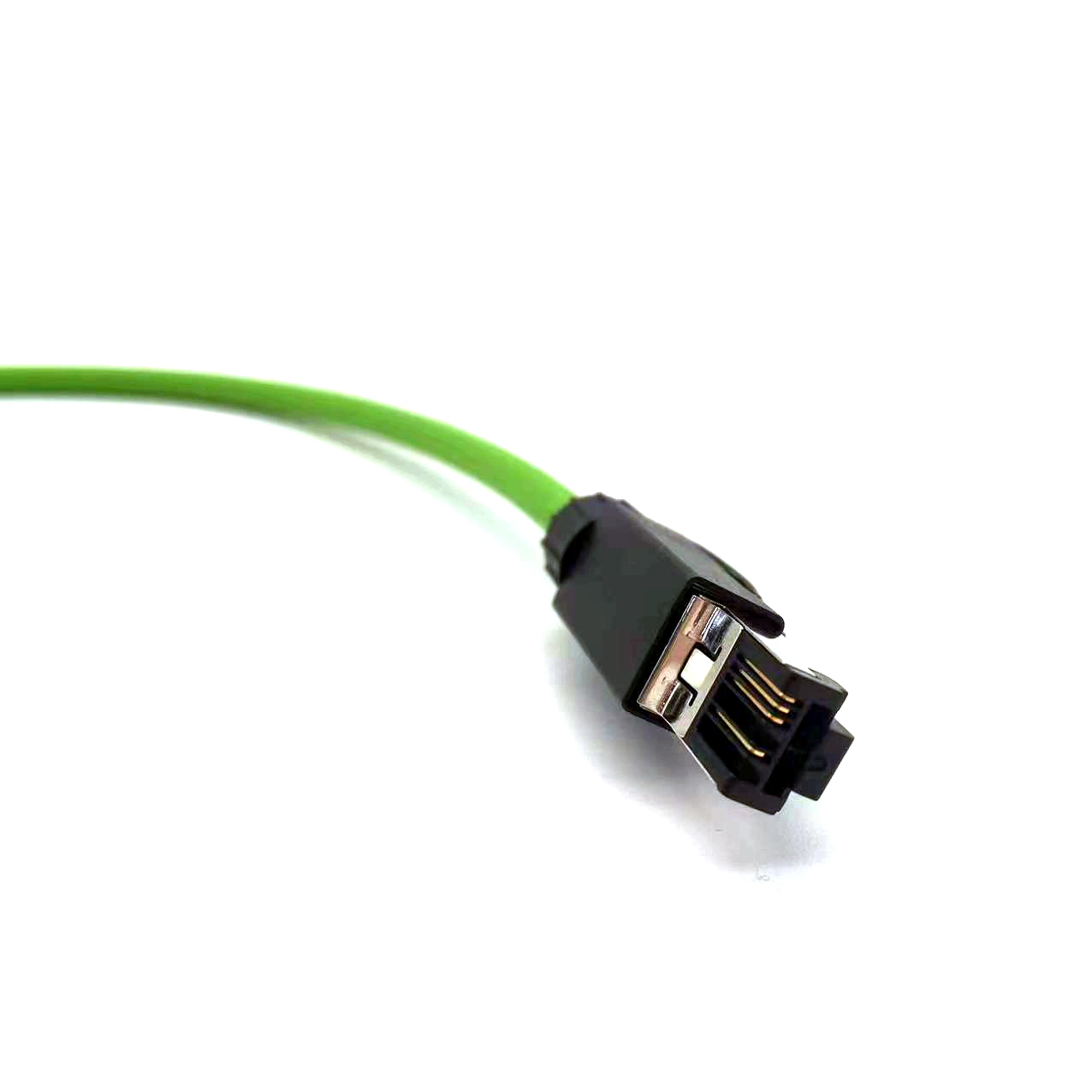 Ethernet/IP Female Back Panel Installation M12 to RJ45 Connector Double Ended Molded Cat. 5e Shielded Cables