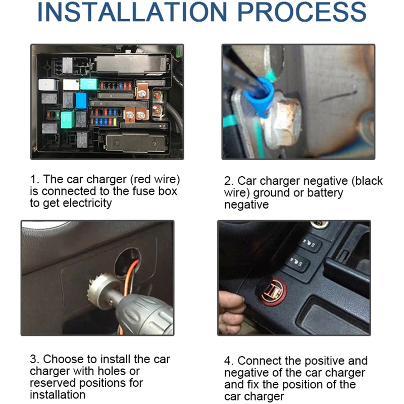 12V/24V Dual Port Outlet 18W QC3,0 Port &amp; 20W Pd USB Car Ladebuchse