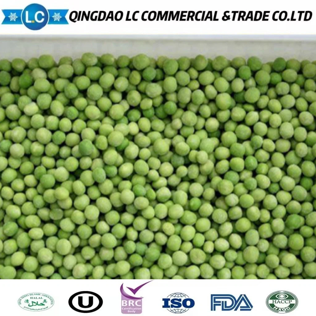 Manufacturers Production Line Bulk Price IQF Whole Frozen Green Peas