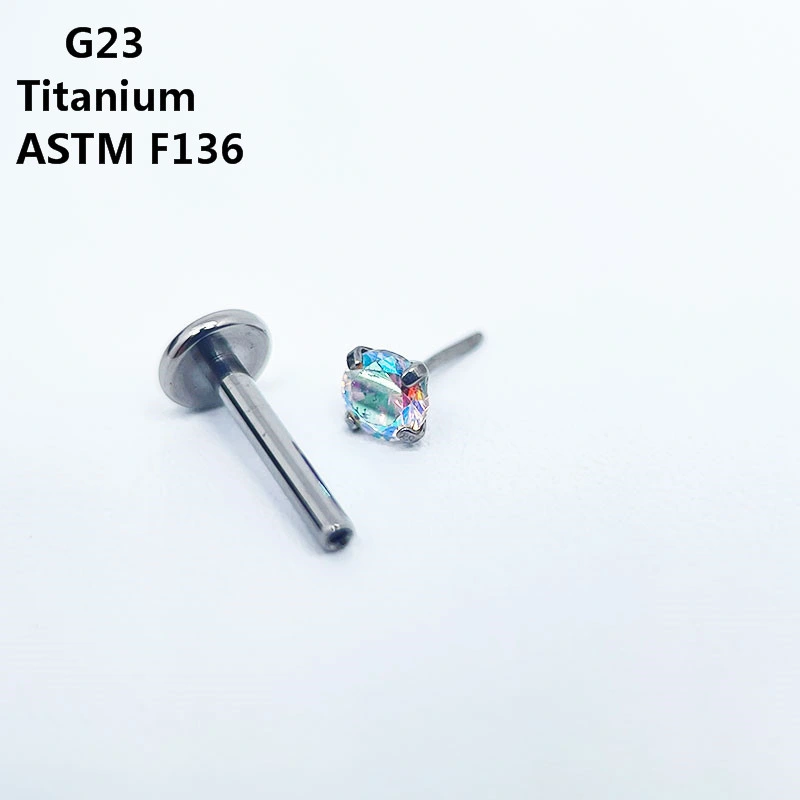 G23 Titanium Multicolor AAA Zircon Piercing Jewelry