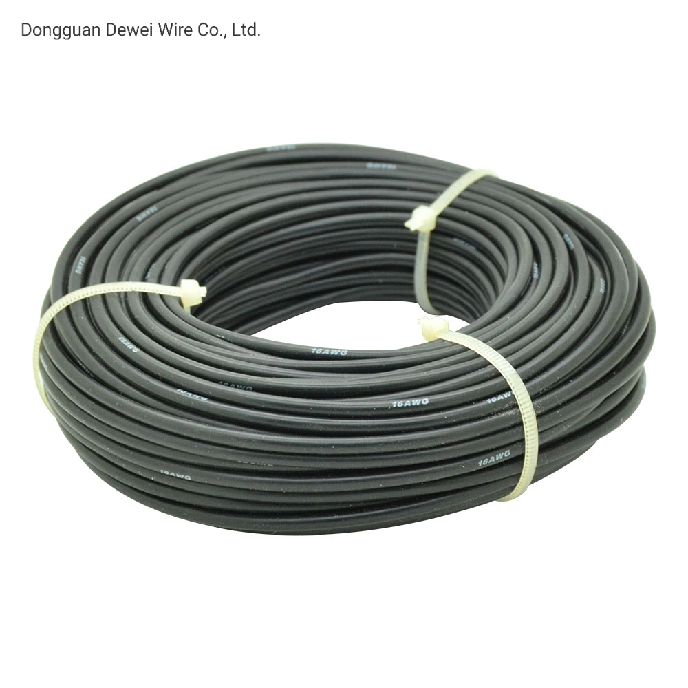 22 AWG Alambre aislado de silicona de alambre de cobre desnudo UL3211