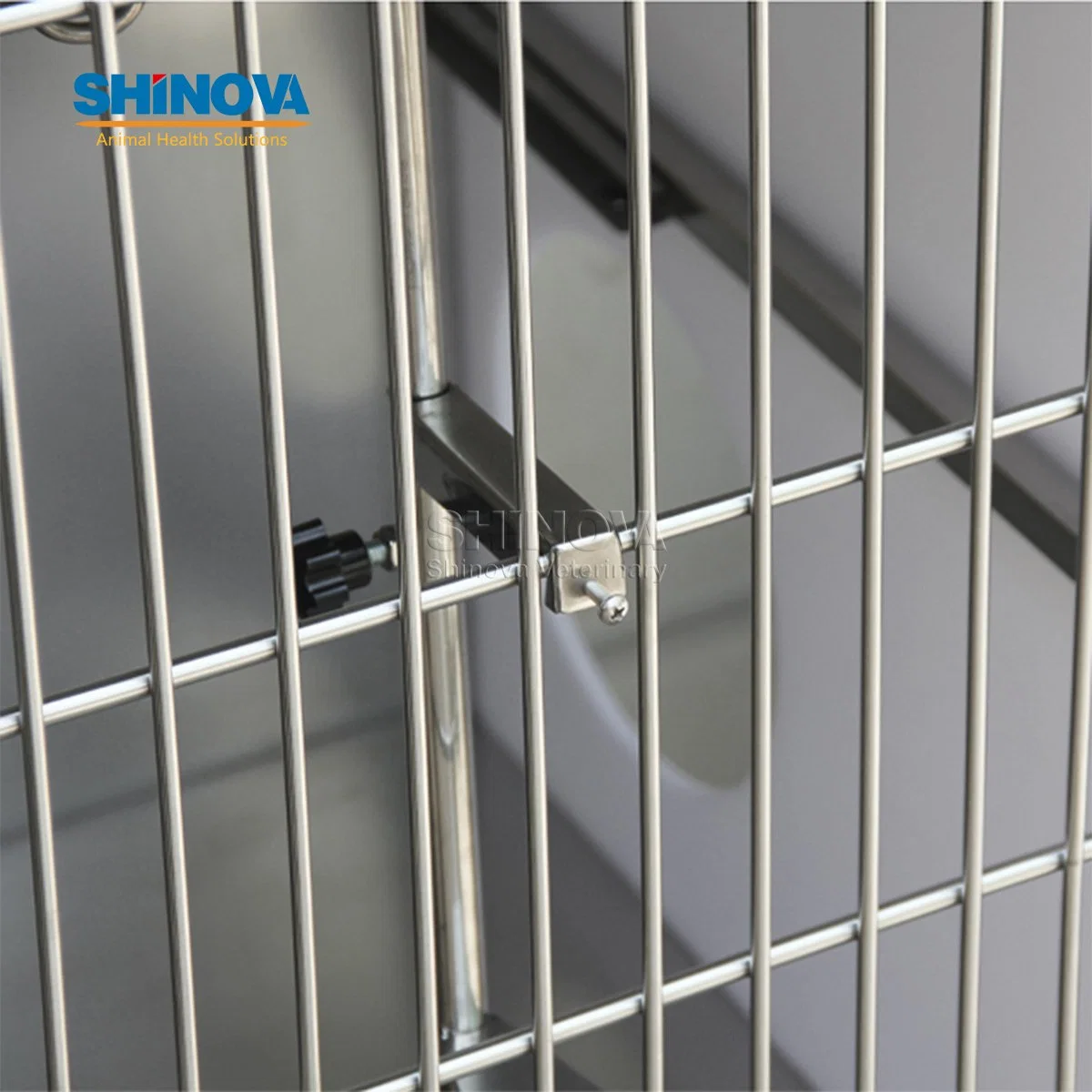 Veterinary Medical Equipment Stainless-Steel Cat Cage with Rounded Corner (MCG-302A)