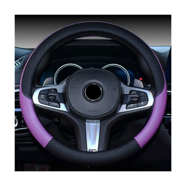 Protective Covers Seat for Automobiles Plastic New 2 38cm 15inch Fur Material Booster Anti-Skid Car Steering Wheel Cover