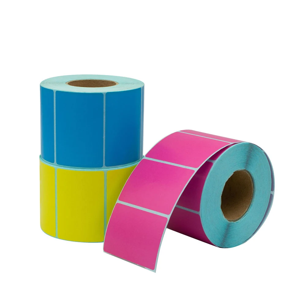 Heat Transfer Thermal Barcode Labels Direct Thermal Sticker Paper Roll