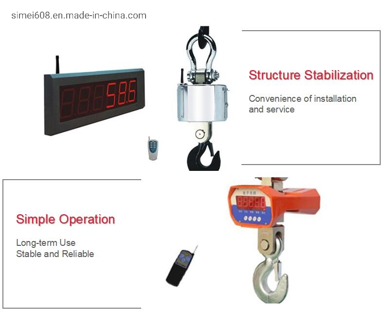 30tons Elektronische Hängehaken Waage Industrial Digital Wireless Crane Wiegen Skalen