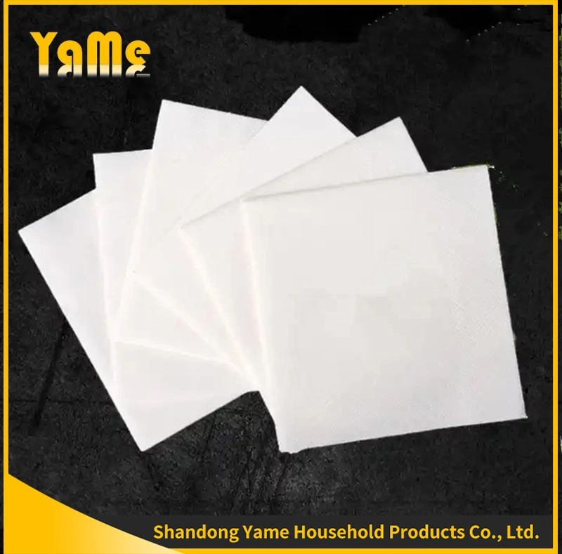 Custom Logo Square Color Red Facial Tissue Printing Disposable Table Restaurant Paper Napkin