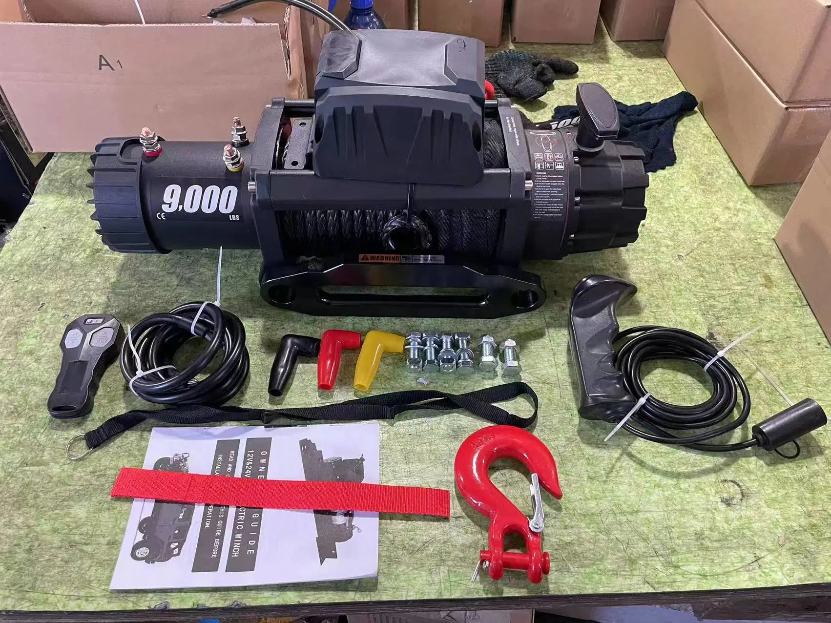 9500 Lbs Winch Electric Winch Auto Application