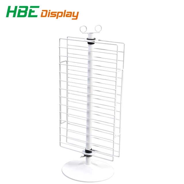 Countertop Peg Board Spinner Revolving Display Stand with Hooks