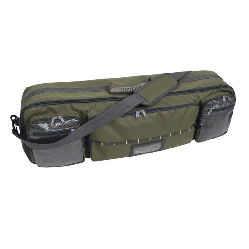 Portable Fishing Rod and Fishing Tackle Bag with Adjustable Dividers