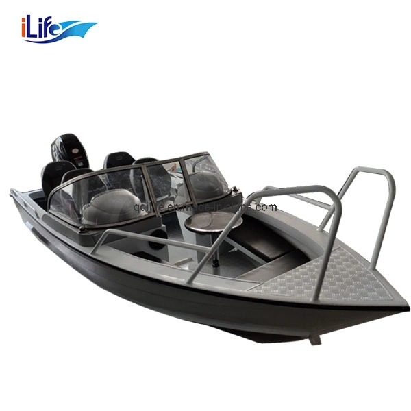 Ilife Aluminum Fishing Boat with Center Console Marine Boat Engine for Sale