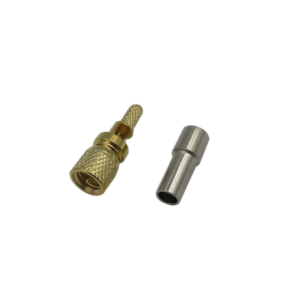 Coaxial RF 10-32 m5 de crimpado de Microdot macho conector RG316 RG174 cable LMR100