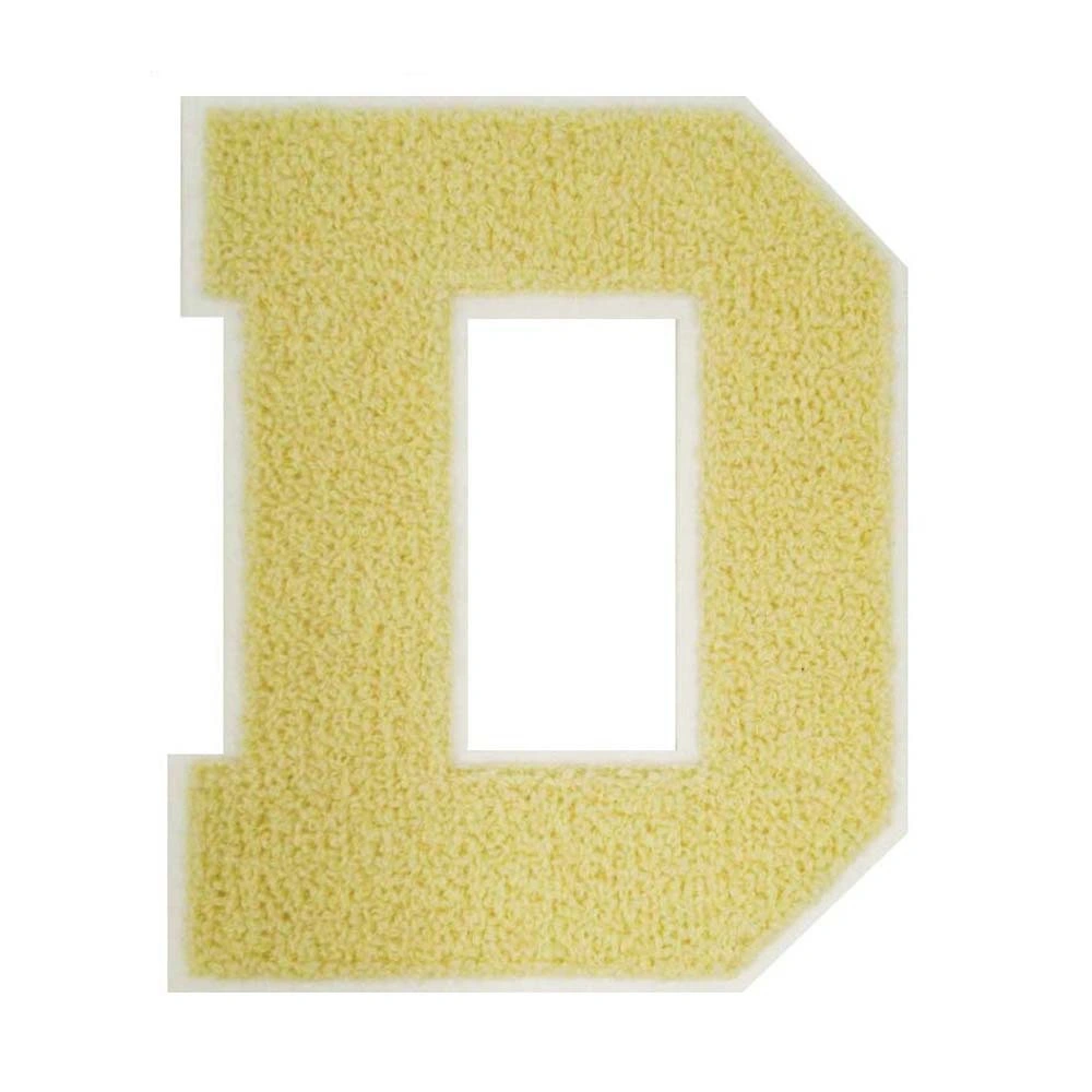 Iron on Custom Logo Towel Chenille Embroidery Letter Patch