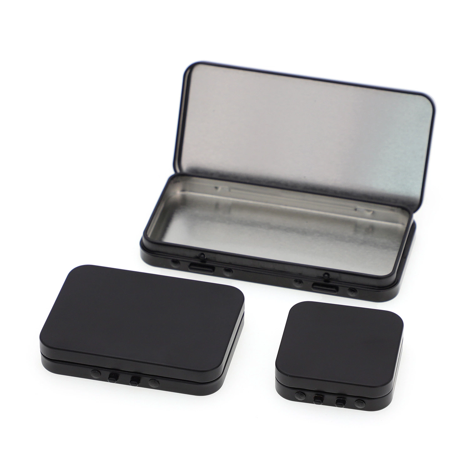 Child Resistant & Sustainable Hinged-Lid Mini and Large Edible & Joint Tin Box