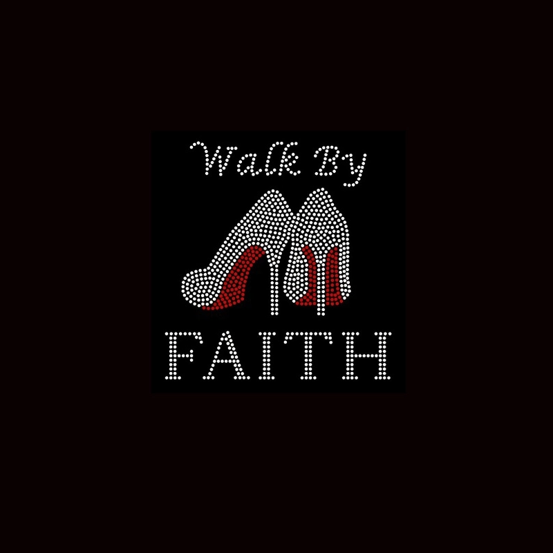 Высокое качество Custom Walk by Faith Custom Motif Rhinestone