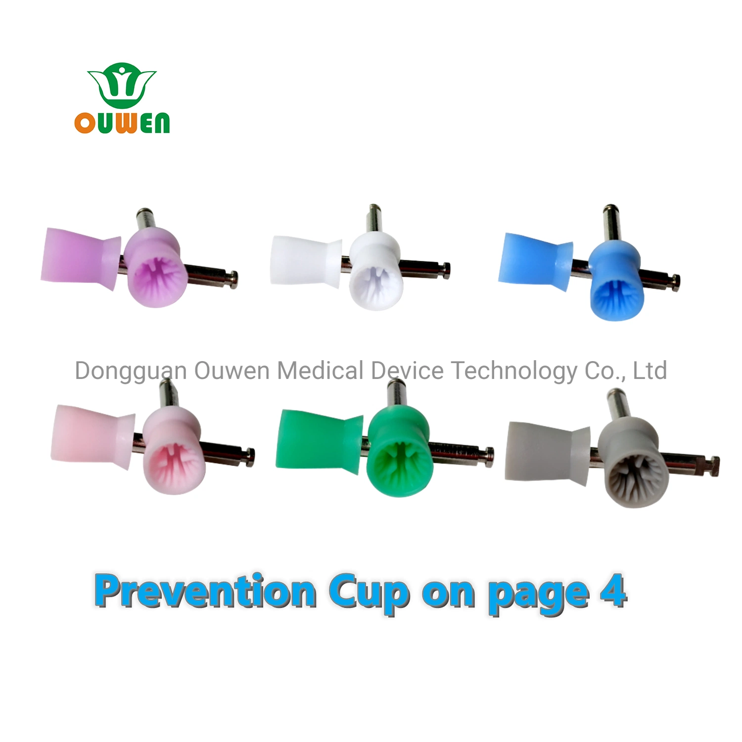 ISO13485/CE/FDA Great-Promotion-Price Dental Latch Six-Pages Soft-Silicone Polishing Cup Brush