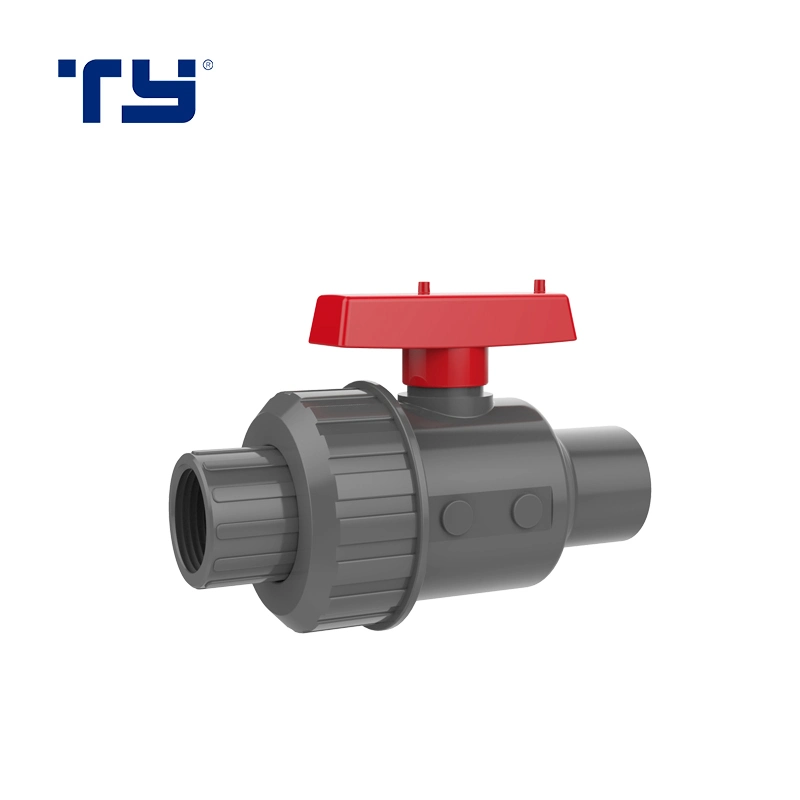 Pn10 Pn16 ASTM Standard Plastic/PVC/CPVC/PPR Ball Valve with Threaded or Socket Hot Sales