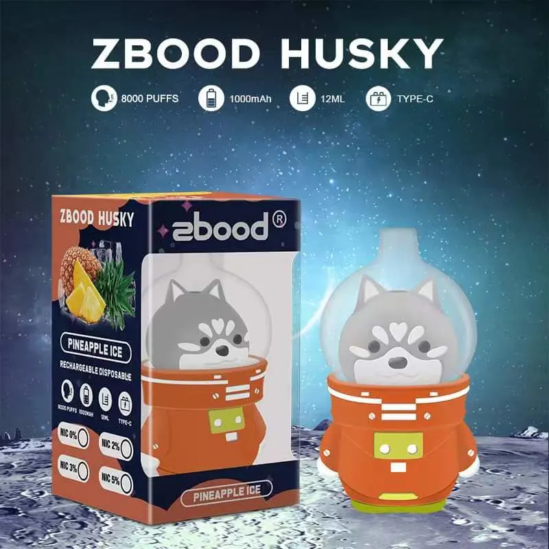 Fast Shipping Wholesale/Supplier Electronic Cigarettes Zbood Husky 8000 Puffs 12ml 1000mAh Rechargeable Disposable/Chargeable Vape Pod