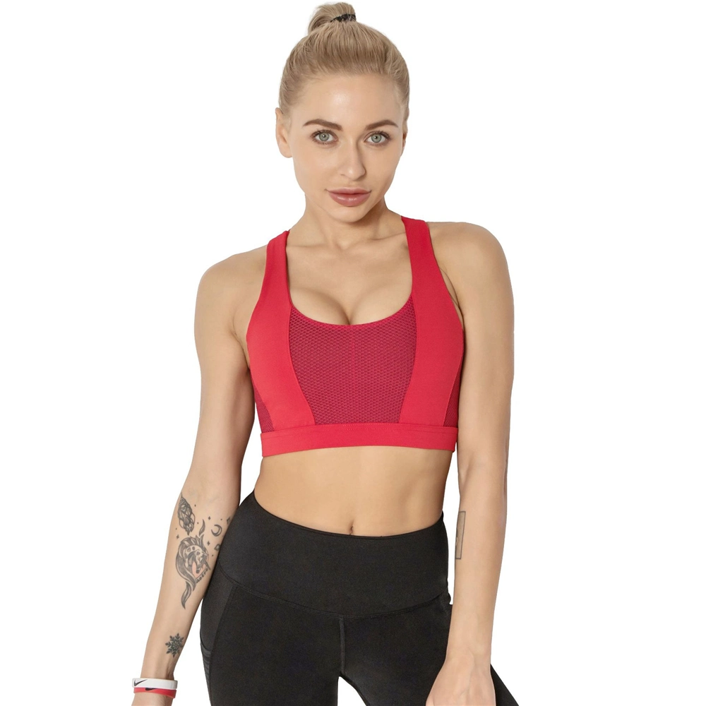 Deporte Vest Sexy Running Fitness Yoga ropa interior Mujer push up gimnasio Sujetador