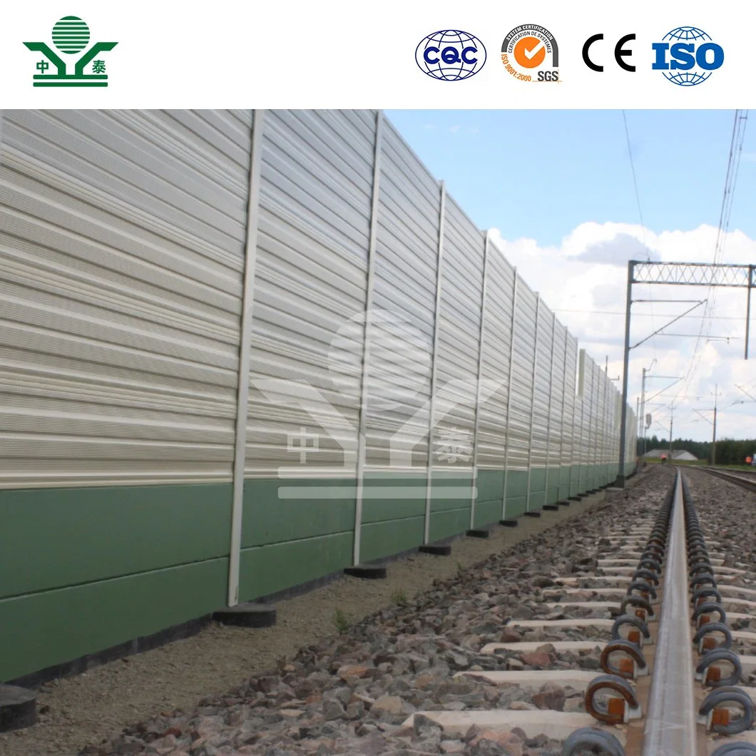 حواجز الصوت المؤقتة لتشونغاي بناء الصين صائدو الجملة تشوش امتصاص الجدار اللوحات حاجز ضوضاء السكة الحديد 2500*500 مم