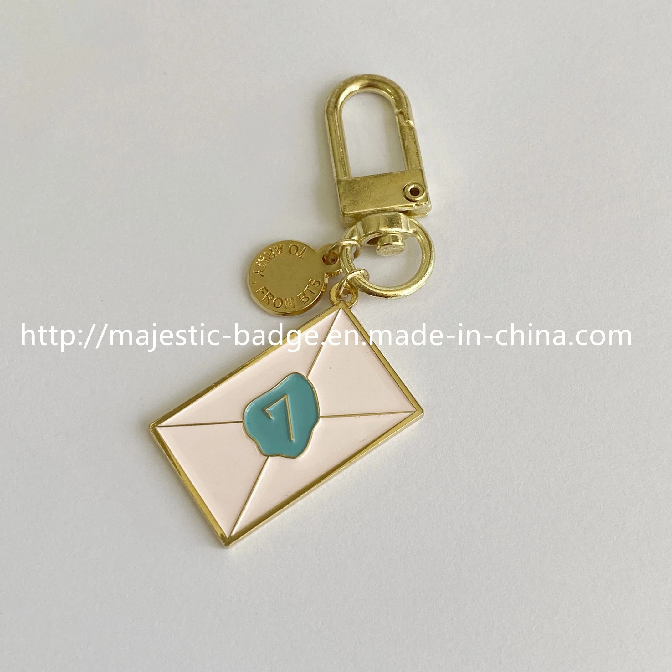 Custom Gold Plating Soft Enamel Keyring