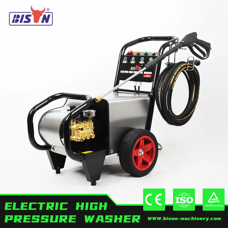 Bomba de lavagem de alta pressão elétrica bison de 3 kw 220 V, 2600 psi, simples Lavador de carro de limpeza de alta pressão Phase