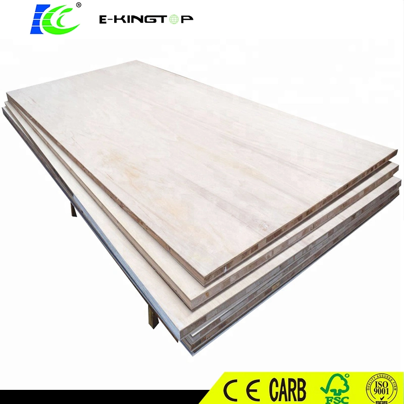 Customized 18mm E0 Glue Melamine Block Board/Blockboard